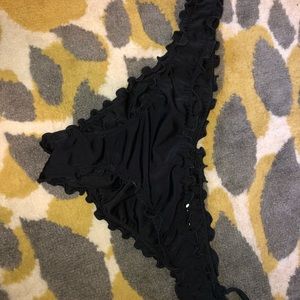 Black Cheeky Bikini Bottoms. Target. Medium.